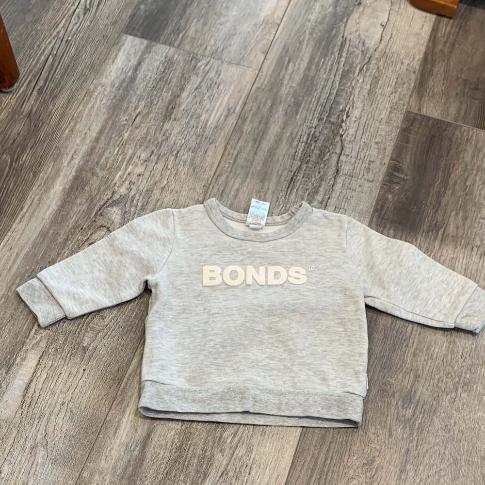 BONDS Light Gray Baby Pullover